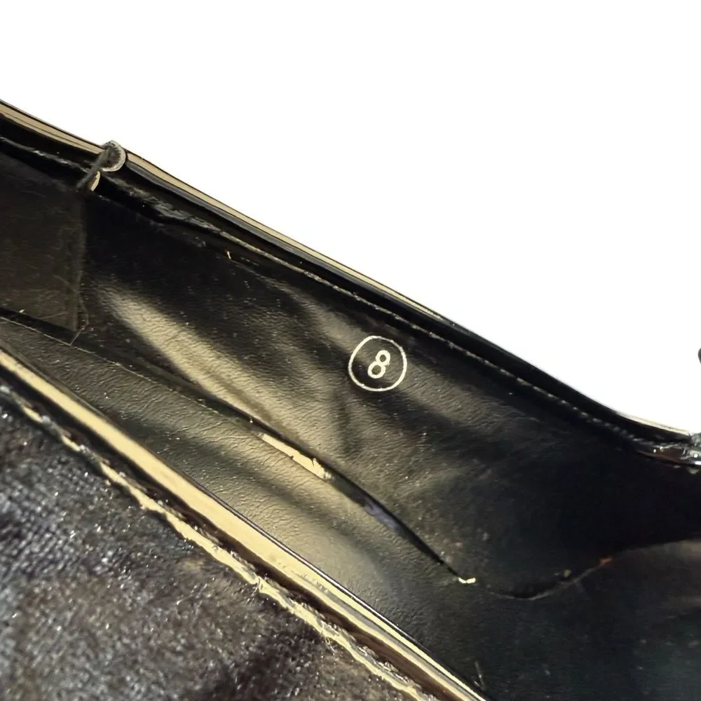 YRU Posch F U C K Black Loafer High Heels Women’s Sz 8 - Picture 8 of 9